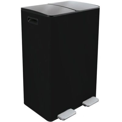 MSV 10.29501 Conteneur à Déchets - Acier Rectangulaire Noir MSV 10.29501 Conteneur à Déchets - Acier Rectangulaire Noir