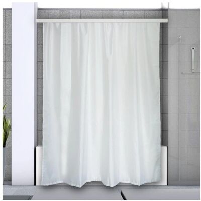 Spirella - Extendable Shower Curtain or Bathtub Rail - White Spirella - Extendable Shower Curtain or Bathtub Rail - White