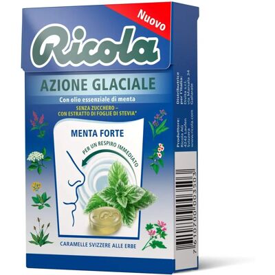 Caramelle alle erbe svizzere Ricola con mentolo - 50g Caramelle alle erbe svizzere Ricola con mentolo - 50g