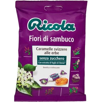 Ricola Flor de Saúco Sin Azúcar - Caramelos de Hierbas 70g Ricola Flor de Saúco Sin Azúcar - Caramelos de Hierbas 70g