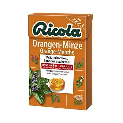 Ricola Laranja e menta sem açúcar (50g) Ricola Laranja e menta sem açúcar (50g)