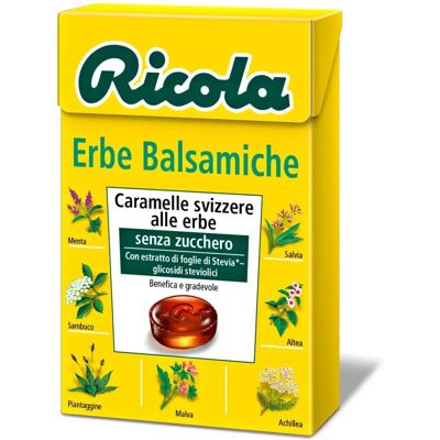 Caramelle alle Erbe Ricola Erbe Balsamiche - Senza Zucchero Caramelle alle Erbe Ricola Erbe Balsamiche - Senza Zucchero