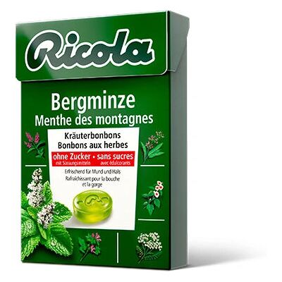 Ricola - 10025526 - Sans sucre - Bonbons pour herpes - Médicament contre la toux - Publicité Ricola - 10025526 - Sans sucre - Bonbons pour herpes - Médicament contre la toux - Publicité