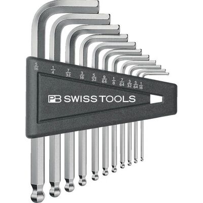 Packard Bell Swiss Tools 12-tlg. Inbusschlüsselsatz mit Kugelkopf - Hex Key Set Packard Bell Swiss Tools 12-tlg. Inbusschlüsselsatz mit Kugelkopf - Hex Key Set