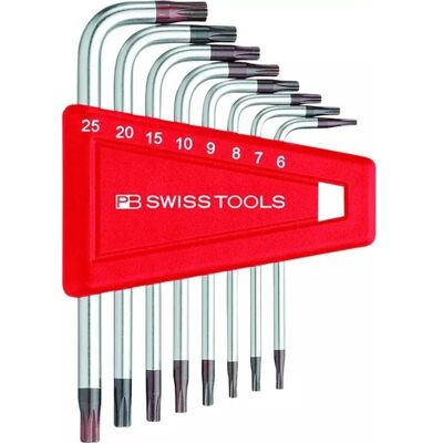 PB Swiss Tools Kompakter Torx-Schraubendreher-Set - 8 stk - T6-T25 PB Swiss Tools Kompakter Torx-Schraubendreher-Set - 8 stk - T6-T25