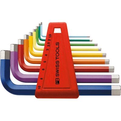 PB Swiss Tools PB 210 H RB Rainbow Inbusschlüssel-Set - Sechskant - 9 Stück PB Swiss Tools PB 210 H RB Rainbow Inbusschlüssel-Set - Sechskant - 9 Stück