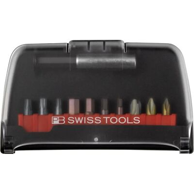 PB Swiss Tools - 11-teiliges Bit-Set mit Magnetstütze - Schraubendreher Bits PB Swiss Tools - 11-teiliges Bit-Set mit Magnetstütze - Schraubendreher Bits