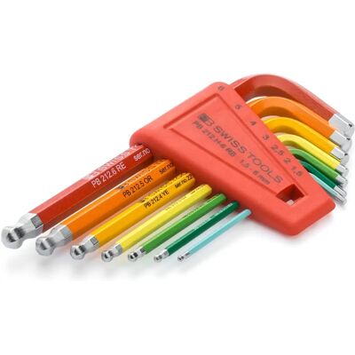 Set di chiavi Allen Rainbow PB Swiss Tools - 7 pezzi 1,5-8mm Set di chiavi Allen Rainbow PB Swiss Tools - 7 pezzi 1,5-8mm