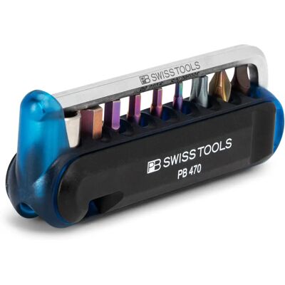 PB Swiss Tools BikeTool - Kompaktes Fahrrad-Multitool mit 9 Schraubenziehern & 2 Reifenhebern PB Swiss Tools BikeTool - Kompaktes Fahrrad-Multitool mit 9 Schraubenziehern & 2 Reifenhebern