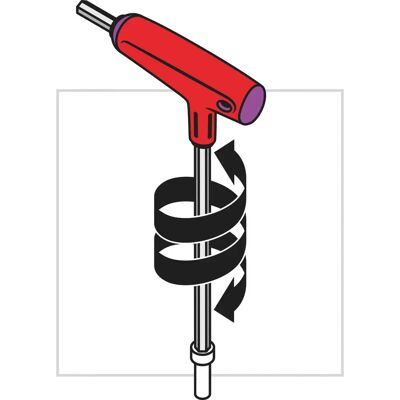 PB Swiss Tools - Chiave esagonale - Impugnatura a T ergonomica - 2,5mm PB Swiss Tools - Chiave esagonale - Impugnatura a T ergonomica - 2,5mm