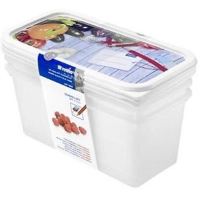 Set di Contenitori Rotho Domino 1,5L Bianchi Set di Contenitori Rotho Domino 1,5L Bianchi