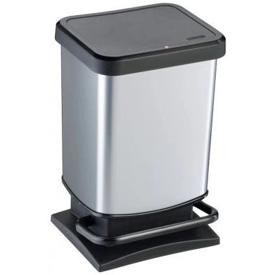 Rotho 1754010264 Mülleimer - Rechteckig Metall Kunststoff 20L Rotho 1754010264 Mülleimer - Rechteckig Metall Kunststoff 20L