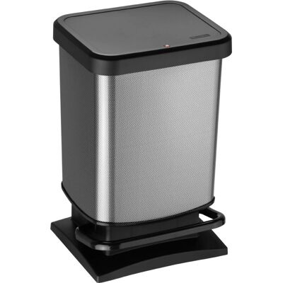 Rotho 1754010273 Mülleimer - Rechteckig, 20L, Schwarz Rotho 1754010273 Mülleimer - Rechteckig, 20L, Schwarz