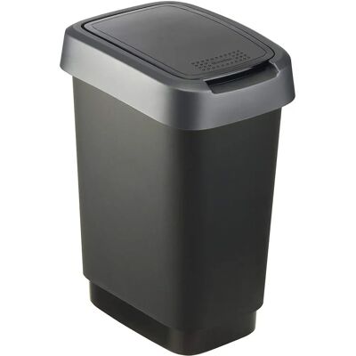 Rotho Twist Bidone da Cucina a Ribalta - 10L - Plastica Robusta Rotho Twist Bidone da Cucina a Ribalta - 10L - Plastica Robusta