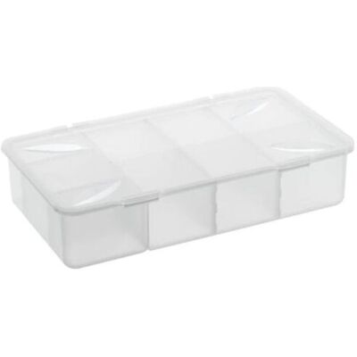 Panier de rangement Rotho 11099 - Rectangulaire Plastique Transparent - Publicité Panier de rangement Rotho 11099 - Rectangulaire Plastique Transparent - Publicité