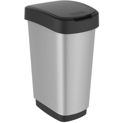 Rotho Modell 11677 Silber - Mülleimer 50L Rotho Modell 11677 Silber - Mülleimer 50L