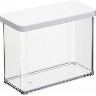 Rotho Loft Aufbewahrungsbox - 2,1L Weiß Transparent Rotho Loft Aufbewahrungsbox - 2,1L Weiß Transparent