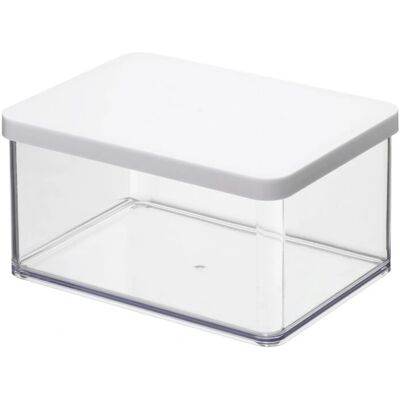 Rotho Loft 11610 Rechteckige Dose 2,25 L Transparent, Weiß Rotho Loft 11610 Rechteckige Dose 2,25 L Transparent, Weiß