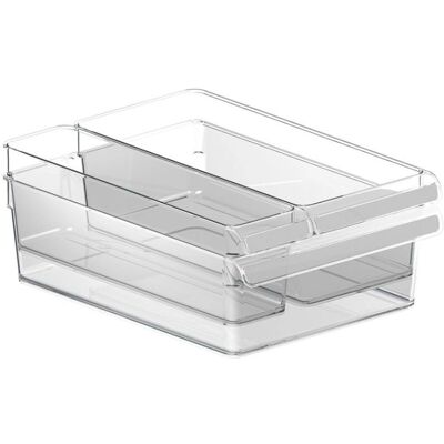 Rotho Loft Kühlschrank Organizer-Set - Transparent Plastik Rotho Loft Kühlschrank Organizer-Set - Transparent Plastik