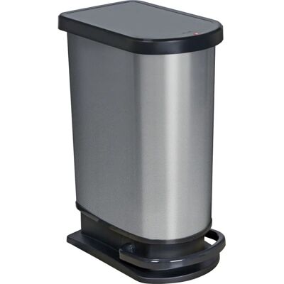 Rotho Paso Mülleimer - 50L, Trittmechanismus, Schwarz Rotho Paso Mülleimer - 50L, Trittmechanismus, Schwarz