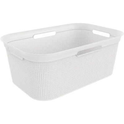 Cestino portaoggetti bianco Brisen di Rotho - 41L - Rettangolare Cestino portaoggetti bianco Brisen di Rotho - 41L - Rettangolare