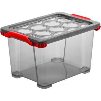 Rotho Evo Boîte de Rangement - 15 L - Organisation à la Maison - Publicité Rotho Evo Boîte de Rangement - 15 L - Organisation à la Maison - Publicité