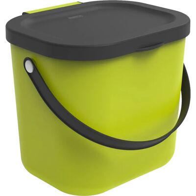 Contenitore rifiuti rettangolare lime Rotho Albula 6L Contenitore rifiuti rettangolare lime Rotho Albula 6L