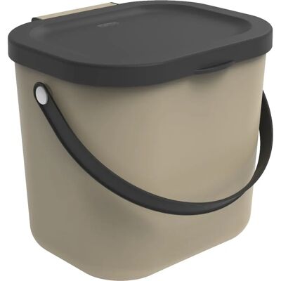 Secchiello rifiuti in plastica riciclata Rotho Albula 6L - Design moderno Secchiello rifiuti in plastica riciclata Rotho Albula 6L - Design moderno