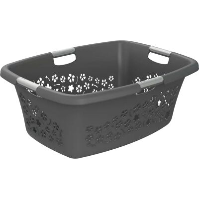 Rotho Wäschekorb - Flowers Grau 50L Rotho Wäschekorb - Flowers Grau 50L