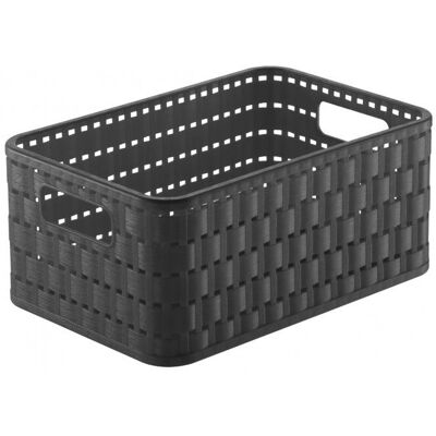 Rotho - Country - Antracite - PP - Cesta di stoccaggio Rotho - Country - Antracite - PP - Cesta di stoccaggio