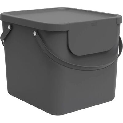 Contenitore per raccolta differenziata Rotho Albula 40L - Plastica Antracite Contenitore per raccolta differenziata Rotho Albula 40L - Plastica Antracite