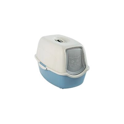 Vaschetta per Gatti Rotho Bailey con Coperchio - Plastica Riciclata - Blu/Bianco Vaschetta per Gatti Rotho Bailey con Coperchio - Plastica Riciclata - Blu/Bianco
