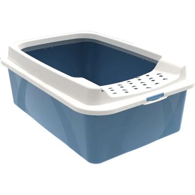 Rotho Bonnie Eco Blau/Weiß Katzenklo - Haustier Rotho Bonnie Eco Blau/Weiß Katzenklo - Haustier