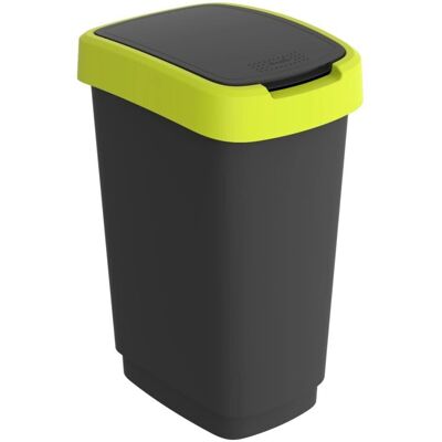 Rotho Twist Lime Grün Abfalleimer - 25L Platzsparender Mülleimer Rotho Twist Lime Grün Abfalleimer - 25L Platzsparender Mülleimer