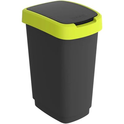 Rotho Poubelle de tri Lime Antraciet - Design compact - Publicité Rotho Poubelle de tri Lime Antraciet - Design compact - Publicité
