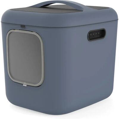 Rotho My Pet Biala XL Blue Recycled Plastic Cat Litter Box Rotho My Pet Biala XL Blue Recycled Plastic Cat Litter Box