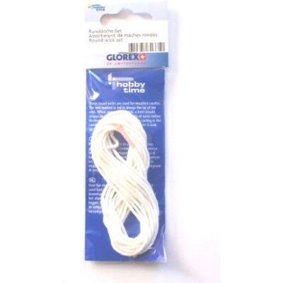 GLOREX - 6 8620 - White - 1000 mm - Candle Wick GLOREX - 6 8620 - White - 1000 mm - Candle Wick