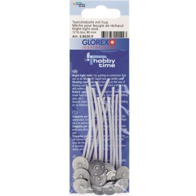 GLOREX 8620 Weiß 80 mm Kerzendocht GLOREX 8620 Weiß 80 mm Kerzendocht