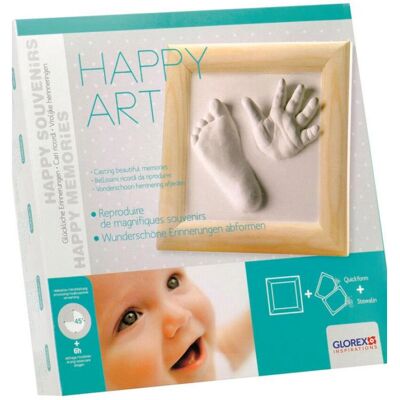 GLOREX Happy Art - Kit de moulage empreintes bébé GLOREX Happy Art - Kit de moulage empreintes bébé
