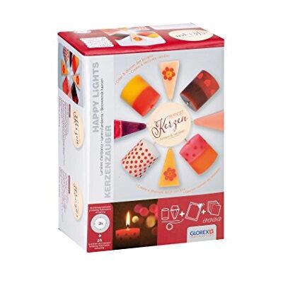 GLOREX 6 8650 102 Kit de fabrication de bougies - Ensemble créatif avec formes et cire GLOREX 6 8650 102 Kit de fabrication de bougies - Ensemble créatif avec formes et cire