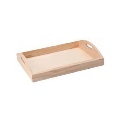 GLOREX 61685013 Plateau Rectangulaire en Bois Naturel - Serving Tray GLOREX 61685013 Plateau Rectangulaire en Bois Naturel - Serving Tray