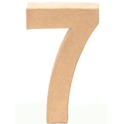 Glorex - Chiffre en carton 7 - 17,5 x 11,5 cm - Décoration Glorex - Chiffre en carton 7 - 17,5 x 11,5 cm - Décoration