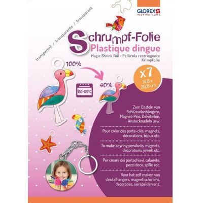Glorex Shrinkfolie - Creatief knutselplastic, A5, Wit Glorex Shrinkfolie - Creatief knutselplastic, A5, Wit