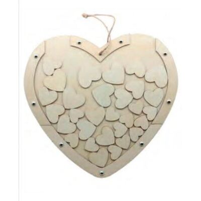 GLOREX 61684203 - Corazón Artículo de Madera - 30 x 27.5 cm GLOREX 61684203 - Corazón Artículo de Madera - 30 x 27.5 cm