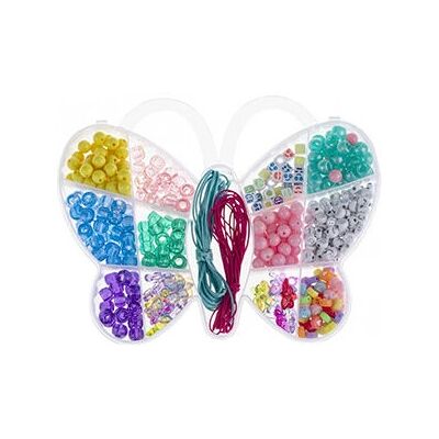 GLOREX Bastelset Perlen Schmetterling mehrfarbig GLOREX Bastelset Perlen Schmetterling mehrfarbig