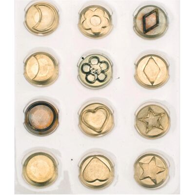 Glorex 6 1671 003 Brass Set - Burning Stamp for Wood & Leather Glorex 6 1671 003 Brass Set - Burning Stamp for Wood & Leather