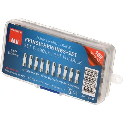 Max Hauri AG Mikro-Sicherungssortiment 5x20mm - Sicherheitssicherungen 10A Max Hauri AG Mikro-Sicherungssortiment 5x20mm - Sicherheitssicherungen 10A