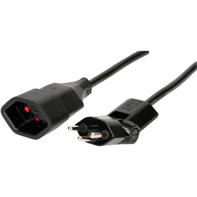 Max Hauri AG 129043 Verlängerungskabel - 3m, 1 Schutzkontakt, Schwarz Max Hauri AG 129043 Verlängerungskabel - 3m, 1 Schutzkontakt, Schwarz