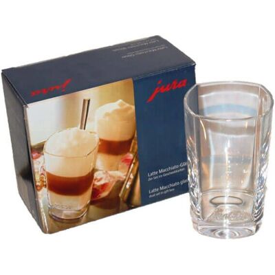 JURA Latte Macchiato Gläser 2er Set klein JURA Latte Macchiato Gläser 2er Set klein