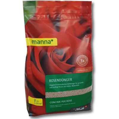 MANNA Rosendünger - Organisch-Mineral 2kg MANNA Rosendünger - Organisch-Mineral 2kg